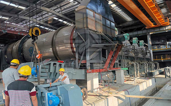 豆腐渣烘干機(jī)吊裝