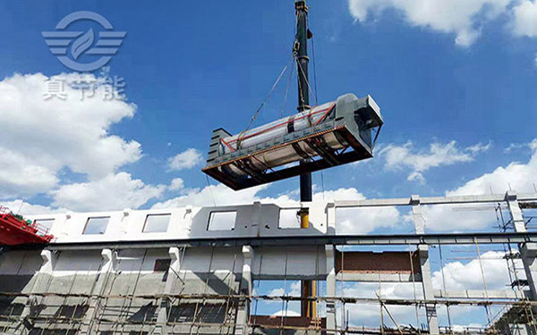 酒糟烘干設備吊裝現(xiàn)場